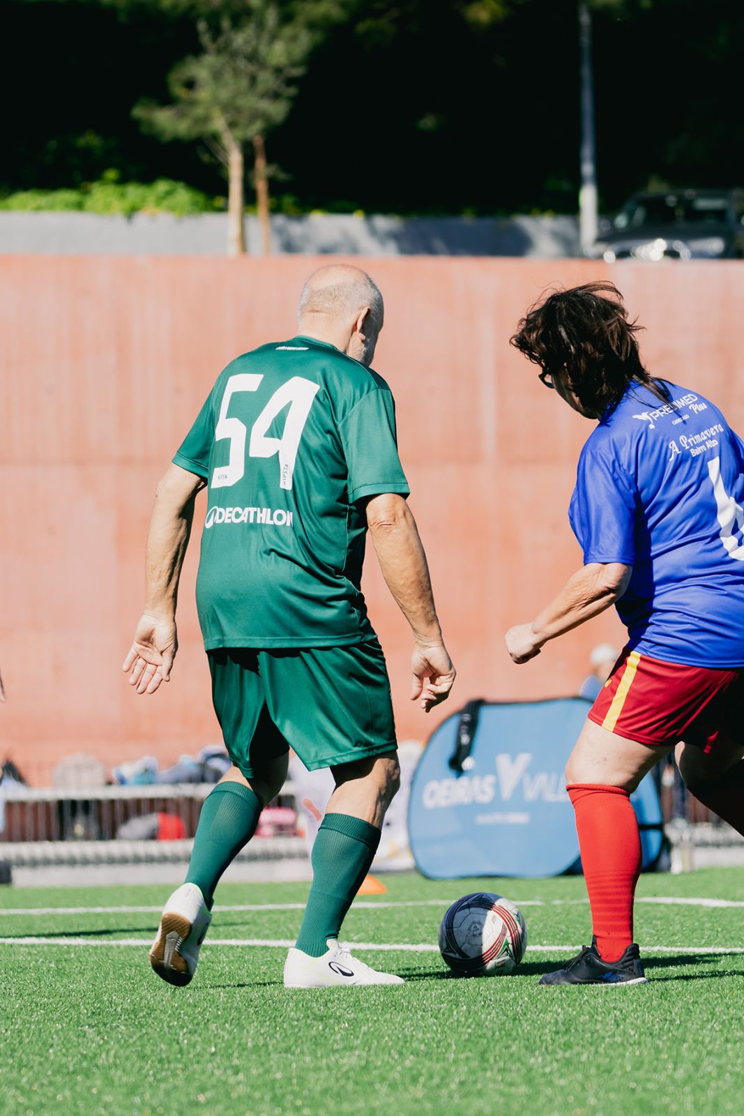 Treino de Walking Football para seniores